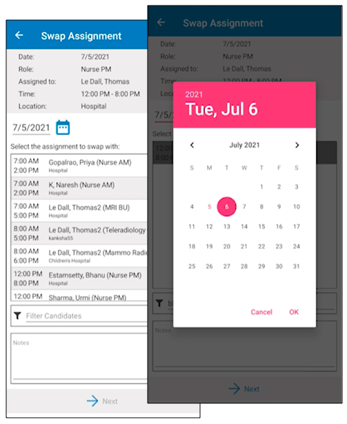 screenshot of Momentum Scheduling